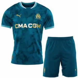 Marsella Niños Conjunto 2024 2025 Segunda Azul - Tuta Marsella Niños | escamisetasfutbol