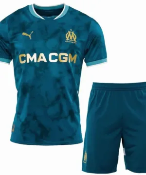 Marsella Niños Conjunto 2024 2025 Segunda Azul - Tuta Marsella Niños | escamisetasfutbol