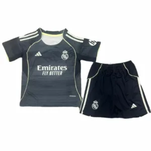 Real Madrid Niños Conjunto 2025 2026 Segunda Azul - Tuta Real Madrid Niños | escamisetasfutbol