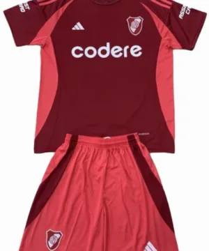 River Plate Niños Conjunto 2024 2025 Segunda Rojo - Tuta River Plate Niños | escamisetasfutbol