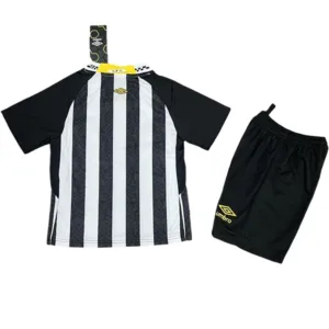 Santos Niños Conjunto 2025 2026 Segunda Negro - Tuta Santos Niños | escamisetasfutbol