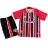 São Paulo Niños Conjunto 2025 2026 Segunda Rojo - Tuta São Paulo Niños | escamisetasfutbol