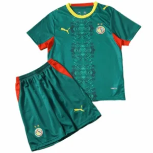 Senegal Niños Conjunto 2026 Segunda Verde - Senegal Niños Barata | escamisetasfutbol