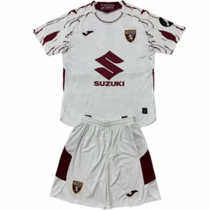 Torino Niños Conjunto 2025 2026 Segunda Blanco - Torino Niños Barata | escamisetasfutbol