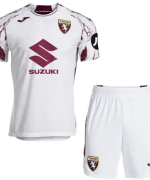 Torino Niños Conjunto 2025 2026 Segunda Blanco - Torino Niños Barata | escamisetasfutbol