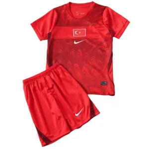 Turquía Niños Conjunto 2026 Segunda Rojo - Turquía Niños Barata | escamisetasfutbol