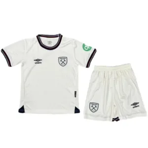 West Ham United Niños Conjunto 2025 2026 Segunda Blanco - Tuta West Ham United Niños | escamisetasfutbol