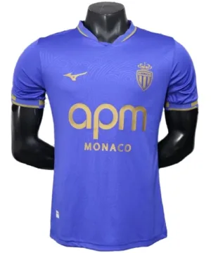 AS Monaco Camiseta Edición Jugadores 2025 2026 Segunda Azul - Camiseta As Monaco | escamisetasfutbol