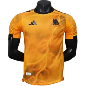 AS Roma Camiseta Edición Jugadores 2025 2026 Segunda Naranja - Camiseta As Roma | escamisetasfutbol