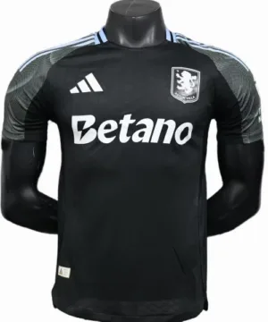 Aston Villa Camiseta Edición Jugadores 2025 2026 Segunda Negra - Camiseta Aston Villa | escamisetasfutbol