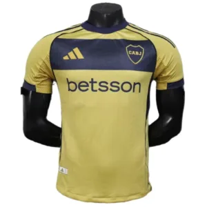 Boca Juniors Camiseta Edición Jugadores 2025 2026 Segunda Amarilla - Camiseta Boca Juniors | escamisetasfutbol