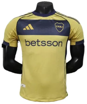 Boca Juniors Camiseta Edición Jugadores 2025 2026 Segunda Amarilla - Camiseta Boca Juniors | escamisetasfutbol