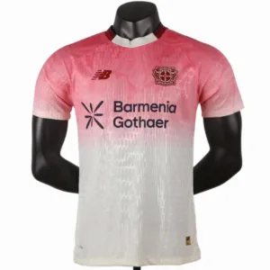 Bayer 04 Leverkusen Camiseta Edición Jugadores 2025 2026 Segunda Rosa - Camiseta Bayer 04 Leverkusen | escamisetas-futbol.com
