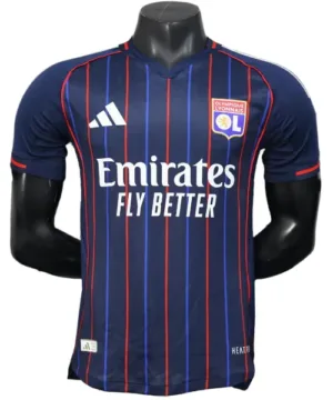 Lyon Camiseta Edición Jugadores 2025 2026 Segunda Azul - Camiseta Lyon | escamisetasfutbol