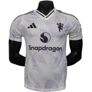 Manchester United Camiseta Edición Jugadores 2025 2026 Segunda Blanca - Camiseta Manchester United | escamisetasfutbol