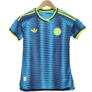 Colombia Mujer Camiseta Edición Jugadores 2026 Segunda Azul - Camiseta Colombia Mujer 2026 | escamisetasfutbol