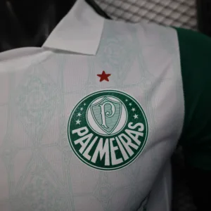 SE Palmeiras Camiseta Edición Jugadores 2025 2026 Segunda Blanca - Camiseta Kidsuper X Se Palmeiras Graphic Masculina | escamisetasfutbol