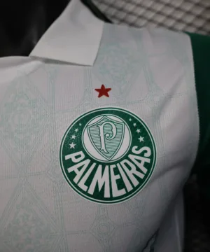 SE Palmeiras Camiseta Edición Jugadores 2025 2026 Segunda Blanca - Camiseta Kidsuper X Se Palmeiras Graphic Masculina | escamisetasfutbol