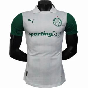 SE Palmeiras Camiseta Edición Jugadores 2025 2026 Segunda Blanca - Camiseta Kidsuper X Se Palmeiras Graphic Masculina | escamisetasfutbol
