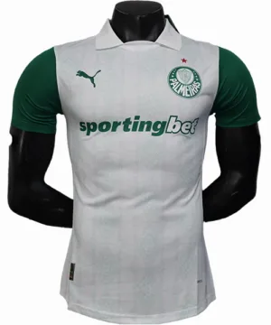 SE Palmeiras Camiseta Edición Jugadores 2025 2026 Segunda Blanca - Camiseta Kidsuper X Se Palmeiras Graphic Masculina | escamisetasfutbol
