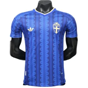 Suecia Camiseta Edición Jugadores 2026 Segunda Azul - Camiseta Viva Suecia | escamisetasfutbol