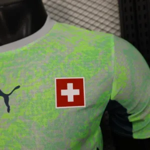 Suiza Camiseta Edición Jugadores 2026 Segunda Verde - Camiseta Suiza Mundial 2026 | escamisetasfutbol