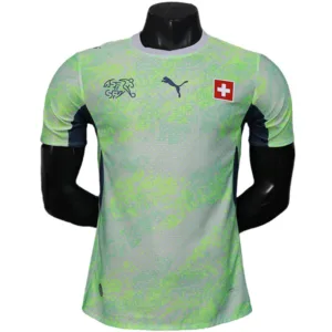 Suiza Camiseta Edición Jugadores 2026 Segunda Verde - Camiseta Suiza Mundial 2026 | escamisetasfutbol