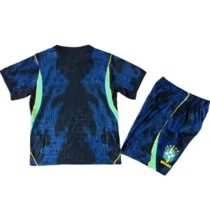 Brasil Niños Conjunto Edición Jugadores 2026 Segunda Azul - Equipacion Brasil Niños | escamisetasfutbol