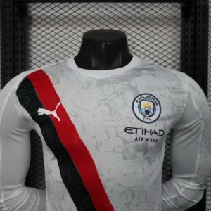 Manchester City Camiseta Edición Jugadores 2025 2026 Segunda Blanca - Camiseta Manchester City | escamisetasfutbol