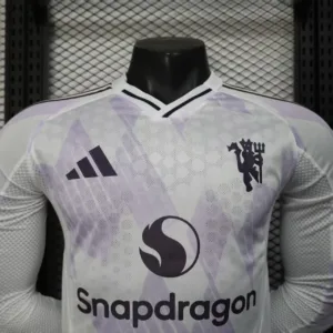 Manchester United Camiseta Edición Jugadores 2025 2026 Segunda Blanca - Camiseta Manchester United | escamisetasfutbol