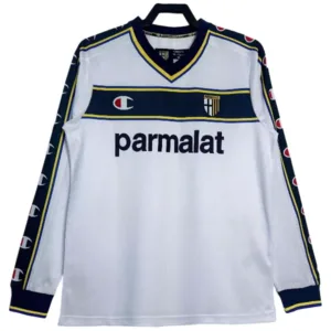 Parma Camiseta 2002 2003 Segunda Blanca - Camiseta Real Madrid Parmalat | escamisetasfutbol