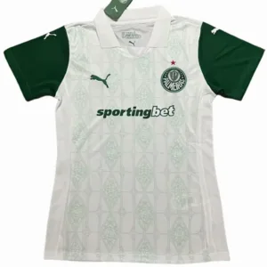 SE Palmeiras Mujer Camiseta 2025 2026 Segunda Blanca - Camisetas De Futbol Personalizadas | escamisetasfutbol