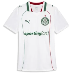 SE Palmeiras Mujer Camiseta 2026 2027 Segunda Blanca - Camisetas De Futbol Personalizadas | escamisetasfutbol