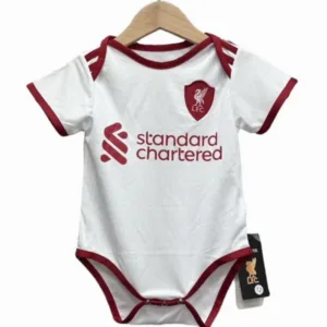 Liverpool Niños Camiseta 2025 2026 Segunda Blanca - Camiseta Liverpool Niños | escamisetasfutbol