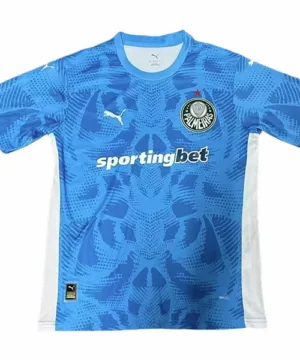 SE Palmeiras Camiseta 2025 2026 Portero Azul - Camiseta Kidsuper X Se Palmeiras Graphic Masculina | escamisetasfutbol