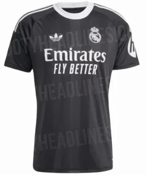 Real Madrid Camiseta 2025 2026 Portero Negra - Camiseta Real Madrid | escamisetasfutbol