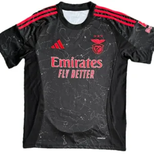SL Benfica Camiseta 2024 2025 Segunda Negra | escamisetasfutbol