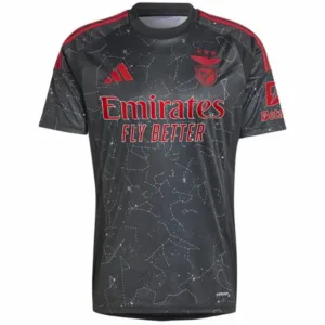 SL Benfica Camiseta 2024 2025 Segunda Negra | escamisetasfutbol