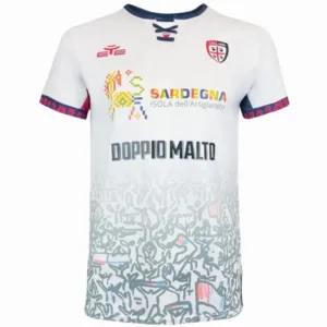 Cagliari Calcio Camiseta 2025 2026 Segunda Blanca - Camiseta Serie A Cagliari Calcio | escamisetasfutbol