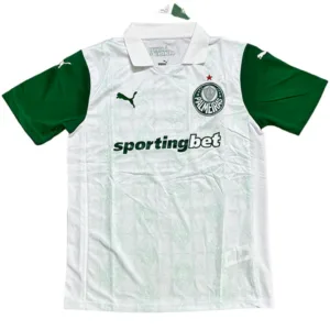 SE Palmeiras Camiseta 2025 2026 Segunda Blanca - Camiseta Kidsuper X Se Palmeiras Graphic Masculina | escamisetasfutbol