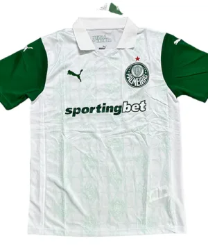 SE Palmeiras Camiseta 2025 2026 Segunda Blanca - Camiseta Kidsuper X Se Palmeiras Graphic Masculina | escamisetasfutbol