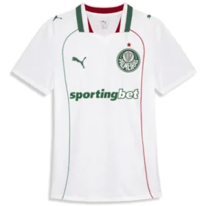 SE Palmeiras Camiseta 2026 2027 Segunda Blanca - Camiseta Kidsuper X Se Palmeiras Graphic Masculina | escamisetasfutbol