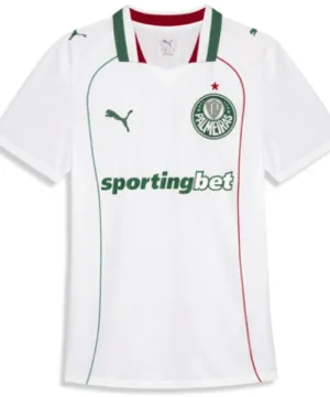 SE Palmeiras Camiseta 2026 2027 Segunda Blanca - Camiseta Kidsuper X Se Palmeiras Graphic Masculina | escamisetasfutbol