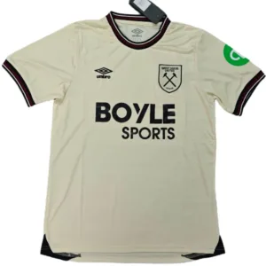 West Ham United Camiseta 2025 2026 Segunda Amarilla - Camiseta West Ham United | escamisetasfutbol