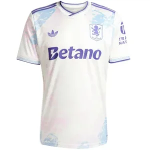 Aston Villa Camiseta 2025 2026 Tercera Blanca - Camiseta Aston Villa | escamisetasfutbol