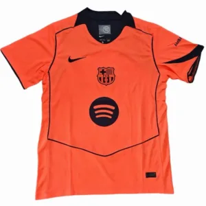 FC Barcelona Camiseta 2025 2026 Tercera Naranja - Camiseta Barcelona | escamisetasfutbol