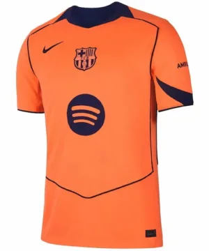 FC Barcelona Camiseta 2025 2026 Tercera Naranja - Camiseta Barcelona | escamisetasfutbol