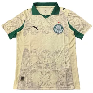 SE Palmeiras Camiseta 2025 2026 Tercera Amarilla - Camiseta Kidsuper X Se Palmeiras Graphic Masculina | escamisetasfutbol