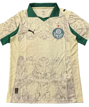 SE Palmeiras Camiseta 2025 2026 Tercera Amarilla - Camiseta Kidsuper X Se Palmeiras Graphic Masculina | escamisetasfutbol