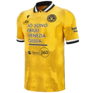 Udinese Camiseta 2025 2026 Tercera Amarilla - Camiseta Serie A Udinese | escamisetasfutbol